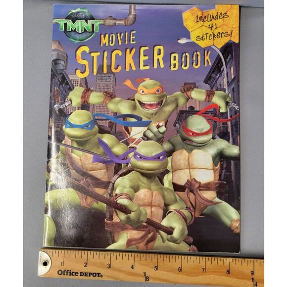 TMNT Movie Sticker Book by Irene Kilpatrick 2007 Paperback Teenage Ninja Turtles - Picture 9 of 14